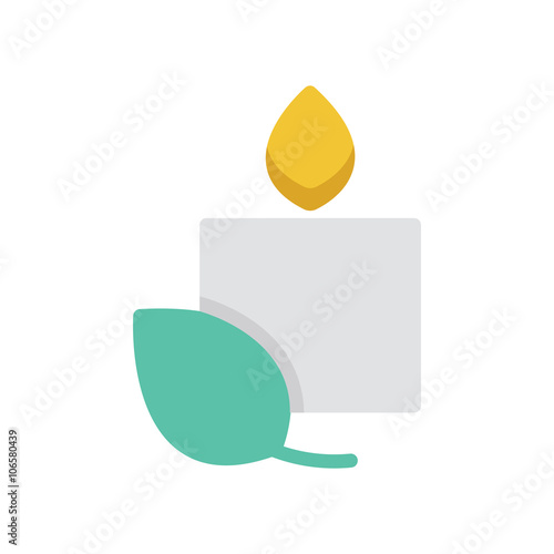 Flat Icon herbal with candles icon