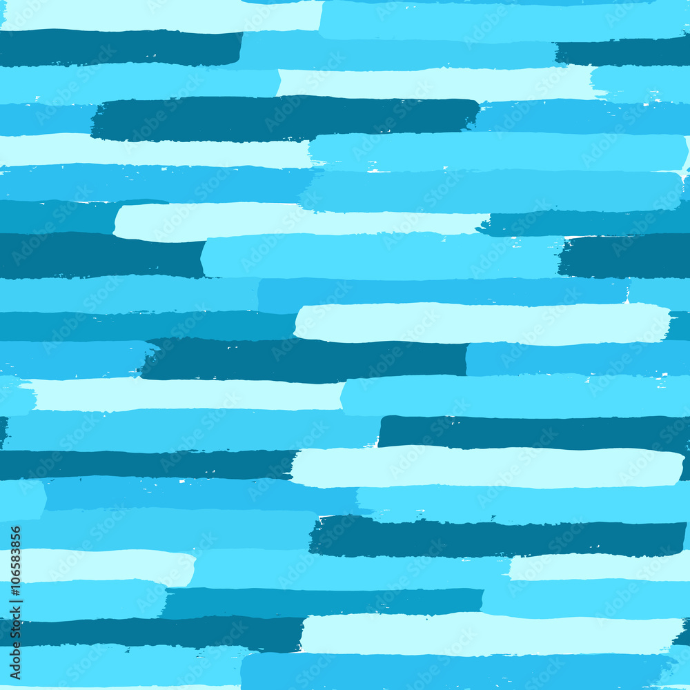 Blue Painted Brush Strokes Pattern