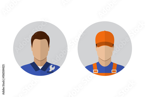 Auto mechanic icons