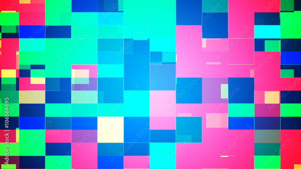 Broadcast Twinkling Hi-Tech Blocks, Multi Color, Abstract, Loopable, 4K Broadcast Twinkling Hi-Tech Blocks, Multi Color, Abstract, Loopable, 4K