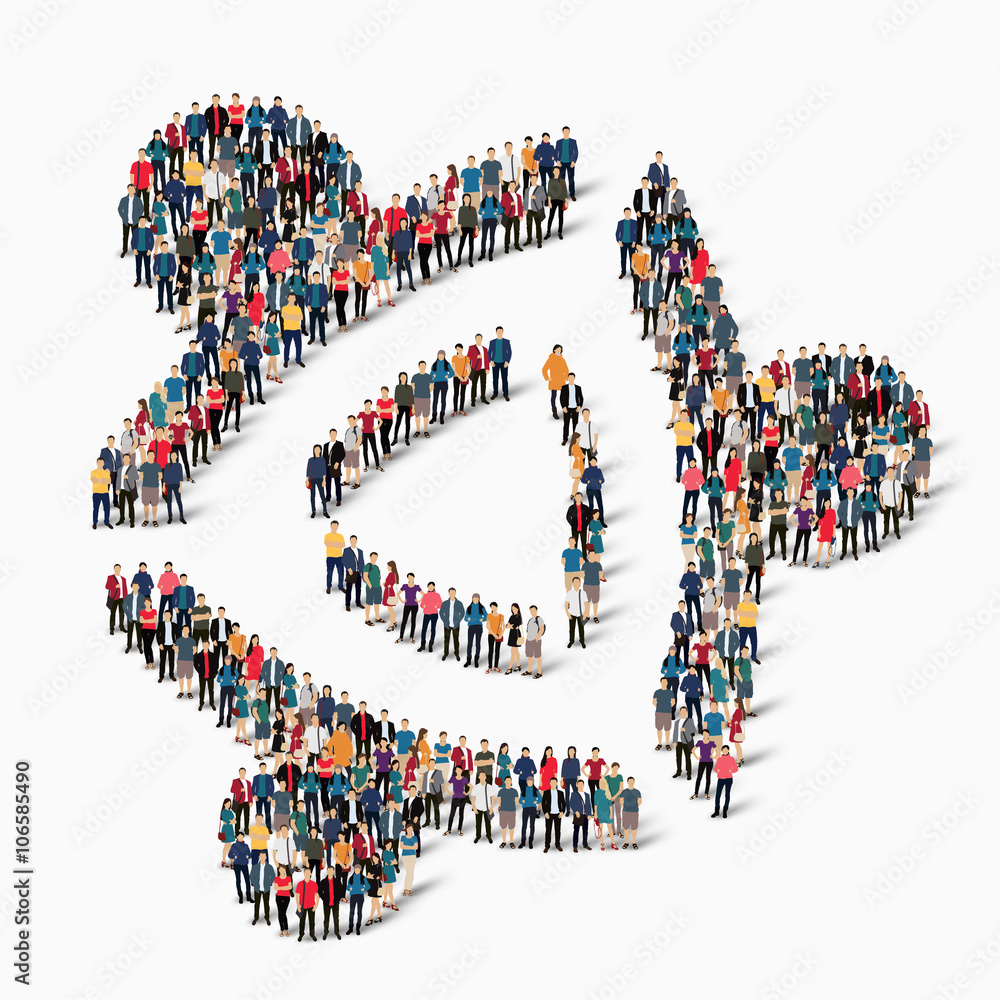 abstract business symbol people abstract business symbol people