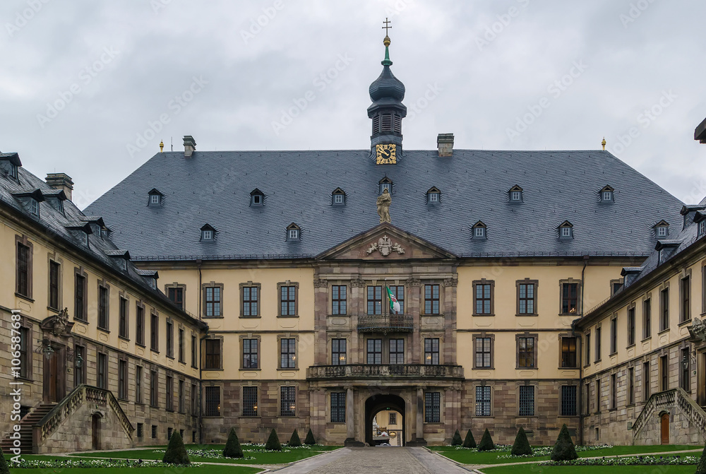 Fototapeta premium Stadtschloss (main entrance) at Fulda, Germany