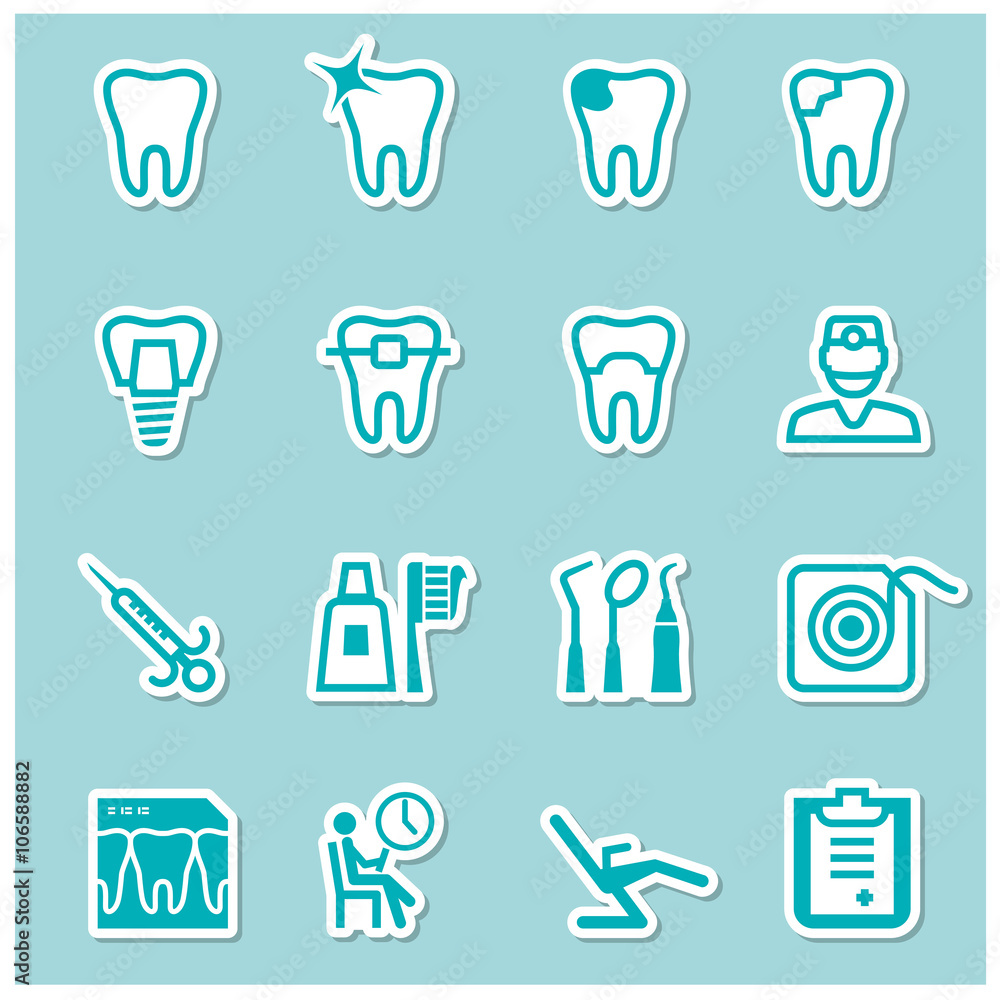 Dental icons Dental icons