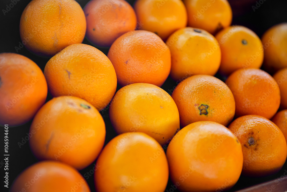 oranges at asian street market