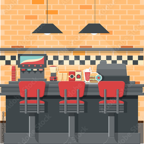 Vintage diner vector for your ideas