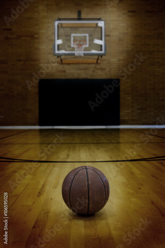 Basketball and Basketball Court © Lane Erickson
