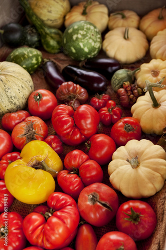 Vegetable on a market stall