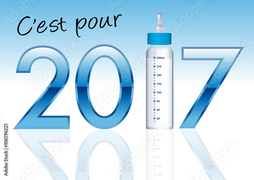 2017 - Faire part de naissance - Garçon
