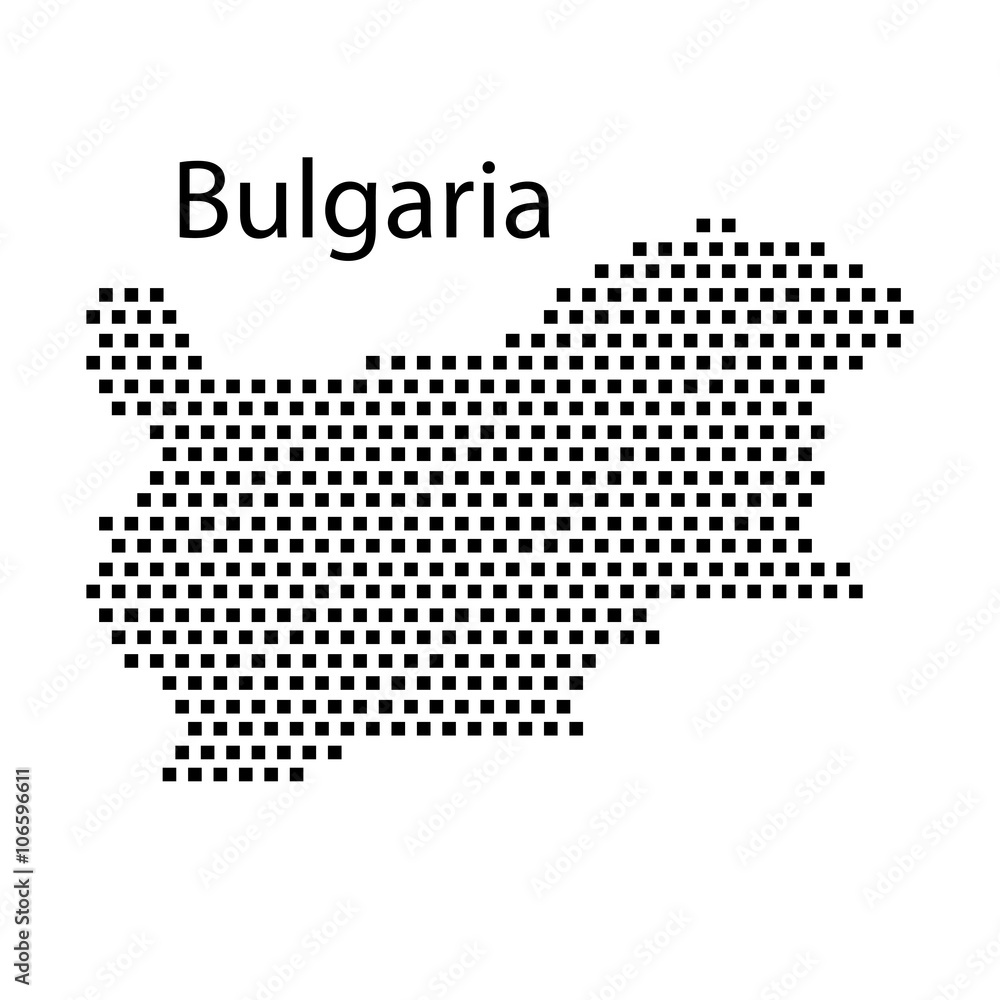 map of Bulgaria,dot