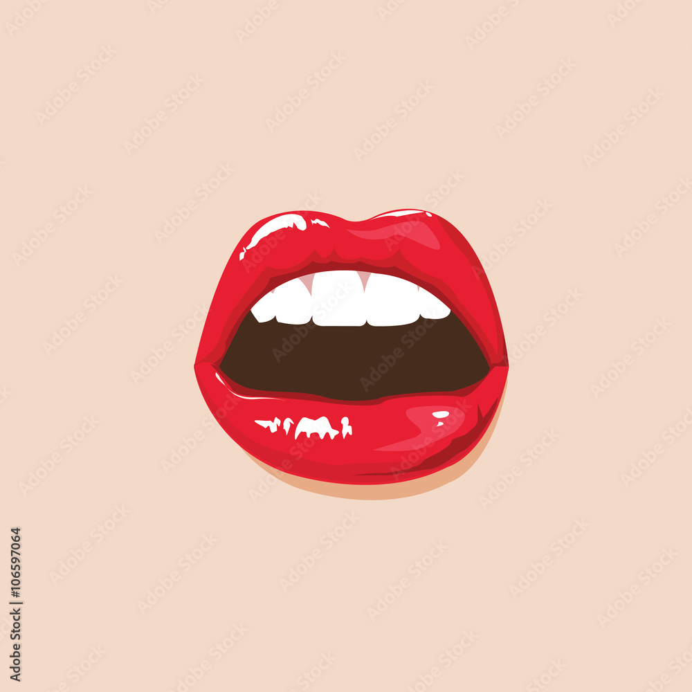 Obraz premium illustration. sexy lips