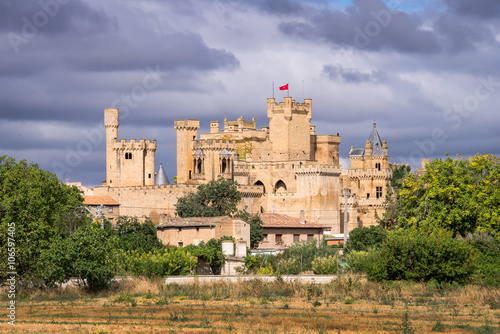 Olite medieval castle in Navarra, Spain photo