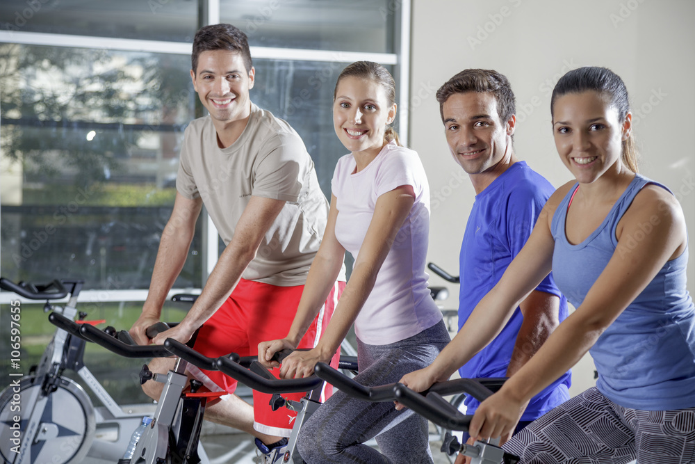 People in a gym People in a gym