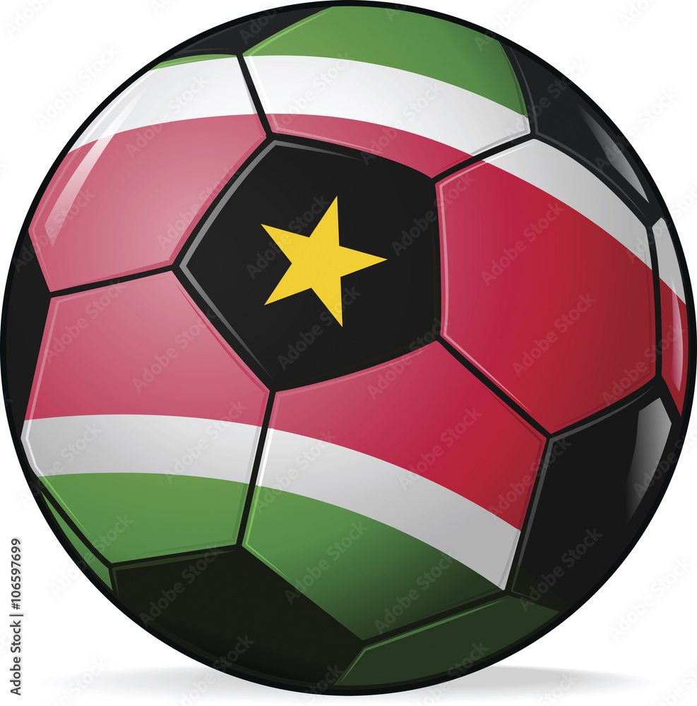 suriname ball vector uefa european football championship Stock Vector