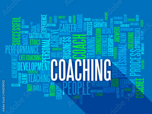 "COACHING" Vector Tag Cloud