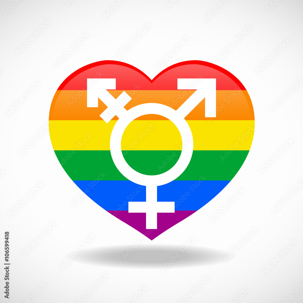 Pride Flags Heart Signs And Sex Sign Vecter Design Stock Vector Adobe