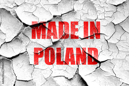 Grunge cracked Made in poland