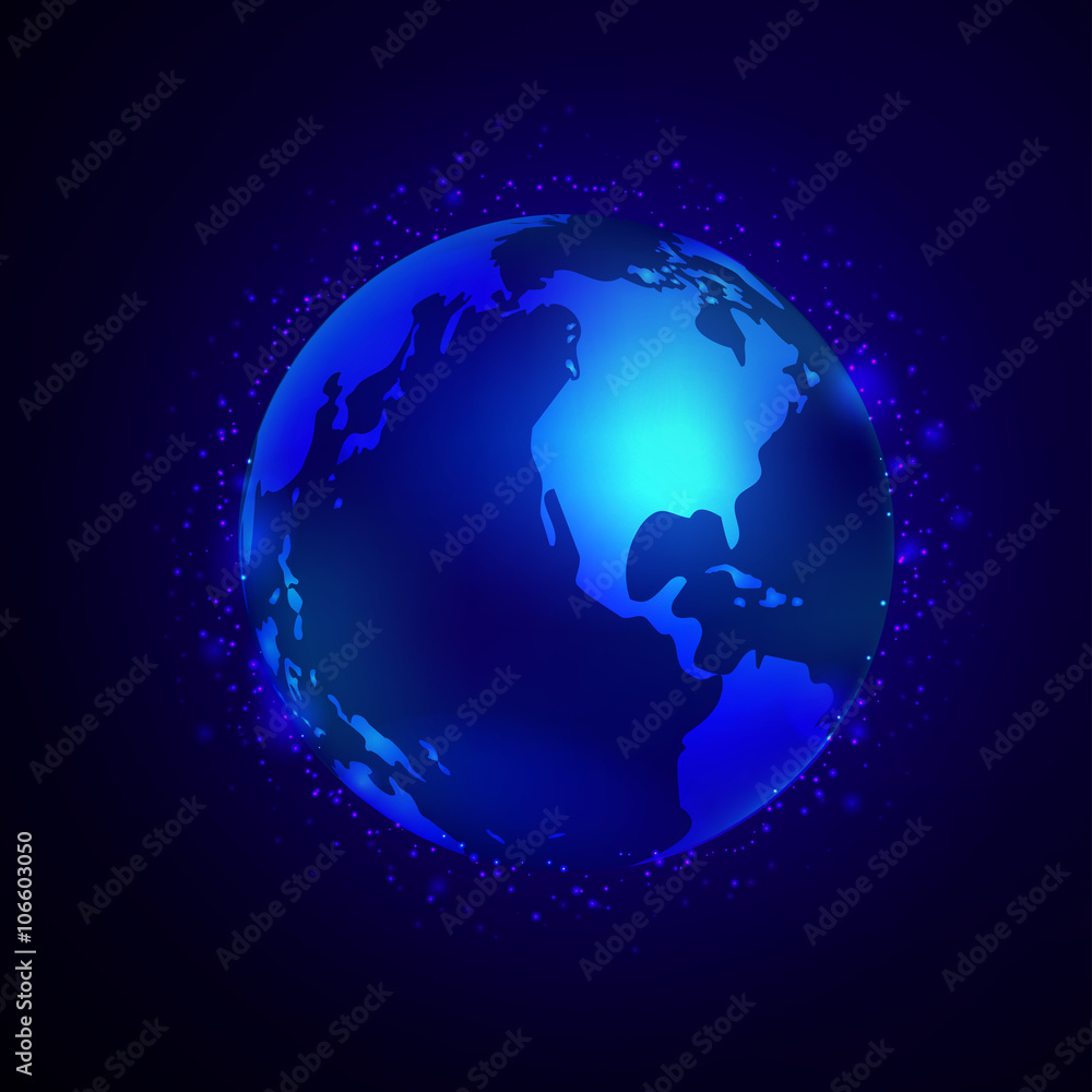Earth Vector Space Background Earth Vector Space Background