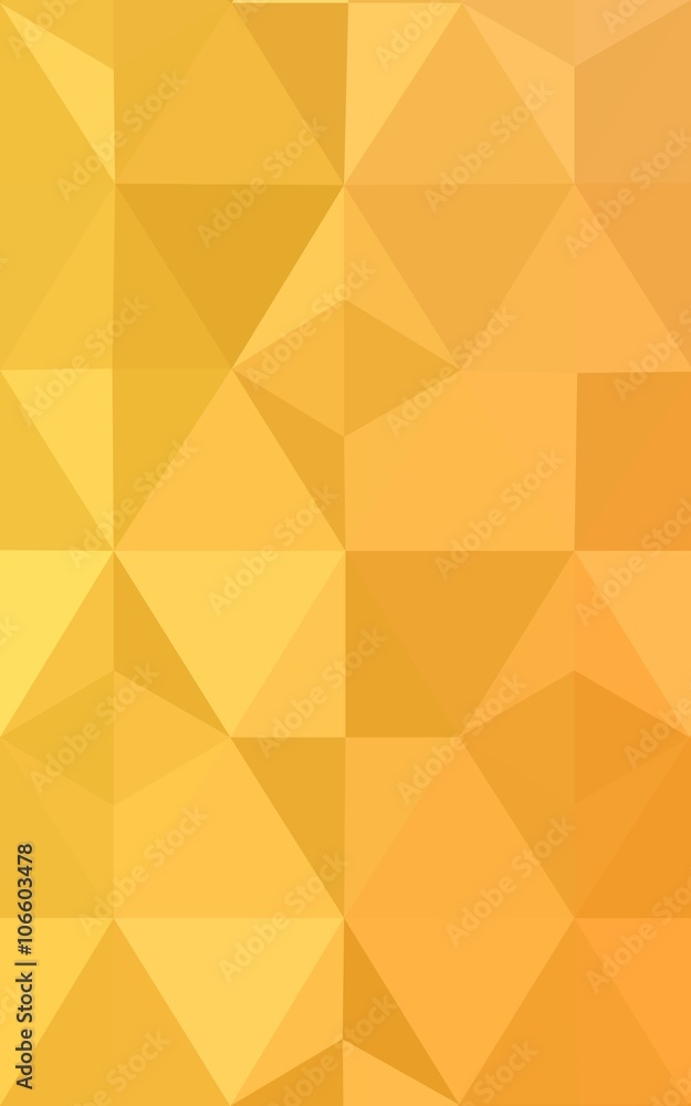 Yellow polygonal design pattern, which consist of triangles and gradient in origami style. Yellow polygonal design pattern, which consist of triangles and gradient in origami style.