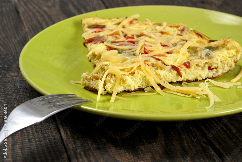 omelet with peppers