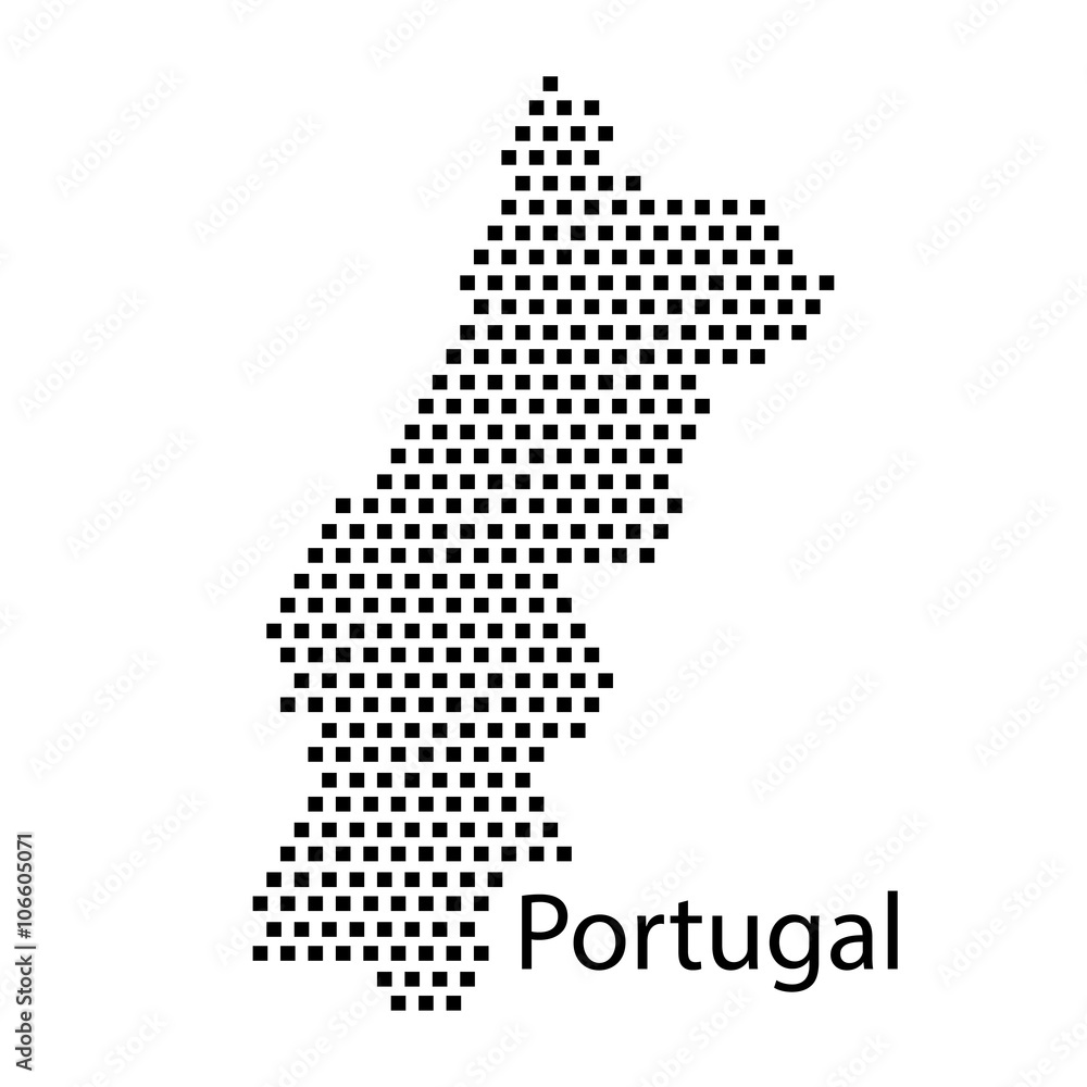 map of Portugal,dot