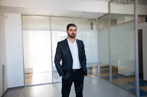 Fortunately, people and property concepts - smiling man in suit