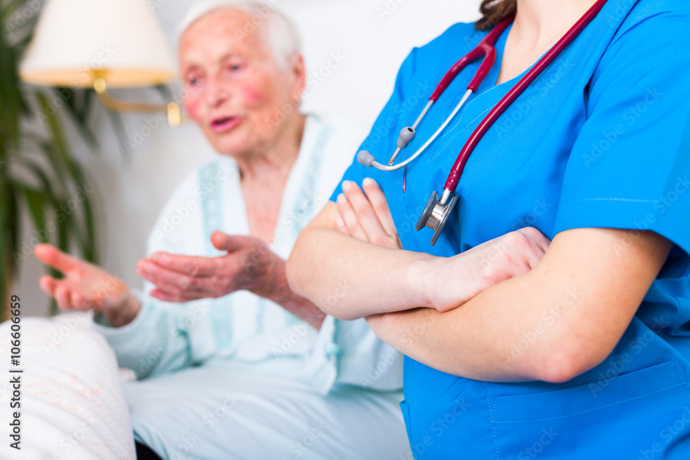 Nursing home care concept Nursing home care concept
