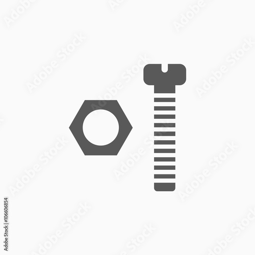 bolt and nut icon