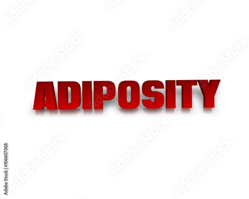 фотографія adiposity 3d word