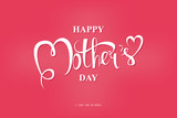 Happy Mothers Day Typographical Design Card