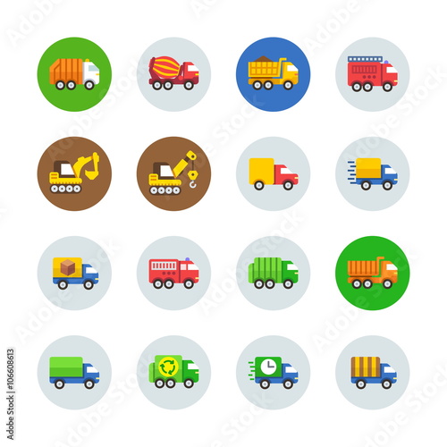Trucks icons