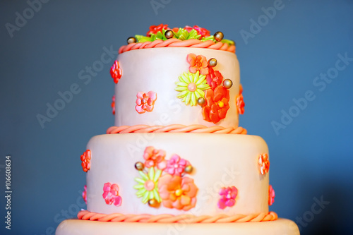 Delicious wedding cake
