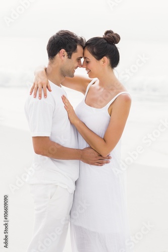 Young couple standing face to face and romancing © WavebreakMediaMicro