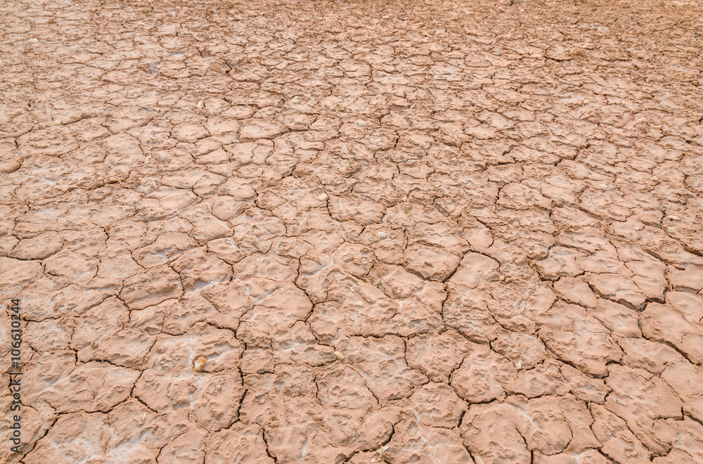 Drought disaster concept cracked soil dry lake Australian outback Drought disaster concept cracked soil dry lake Australian outback
