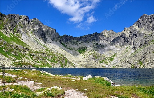 lake and mountains, High Tatras, Slovakia, Europe