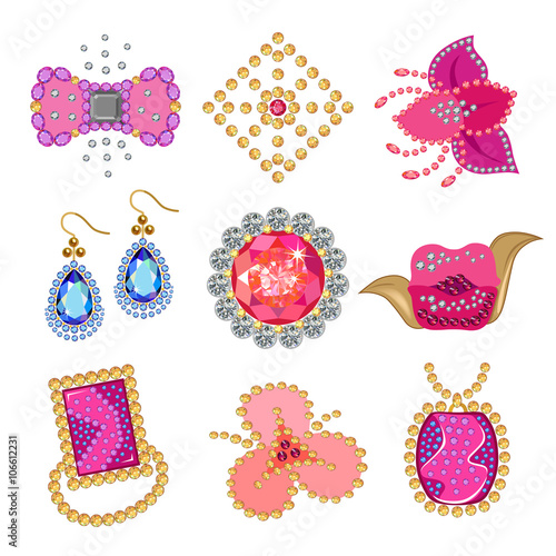 Gemstones jewellery set
