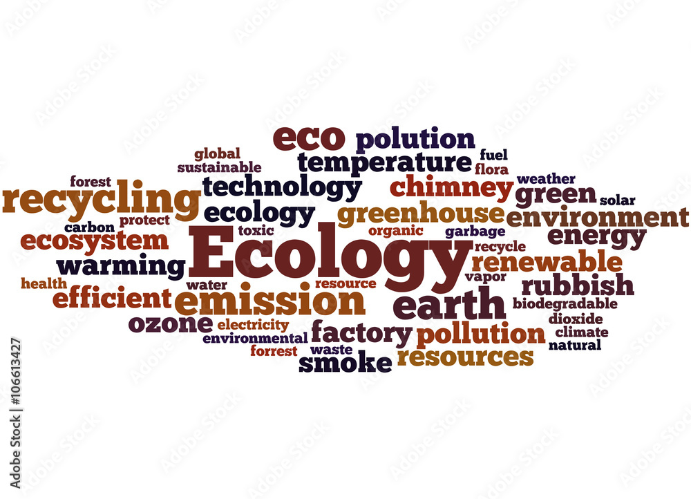 Ecology, word cloud concept 6 Ecology, word cloud concept 6