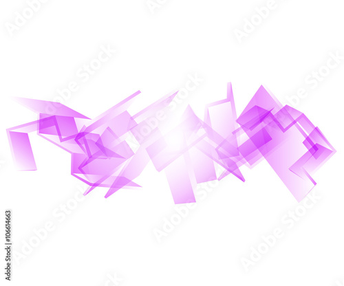 abstract geometric background with purple transparence figures t