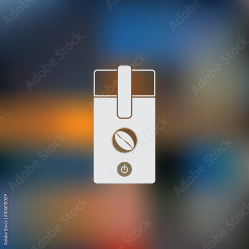 electric coffee mill icon