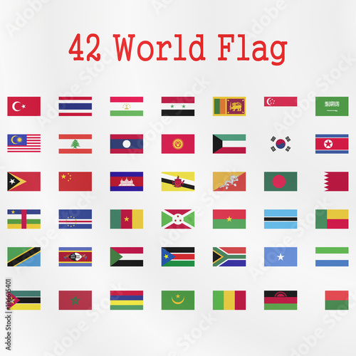 Free Download World  Flag on a white background - GFXLoad