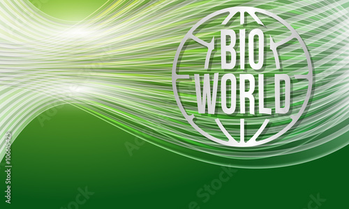 Vector modern abstract background with transparent lines and bio
