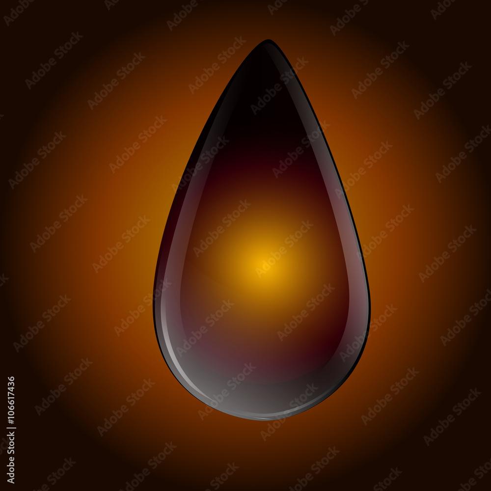 black drop of petroleum on white. eps10 black drop of petroleum on white. eps10
