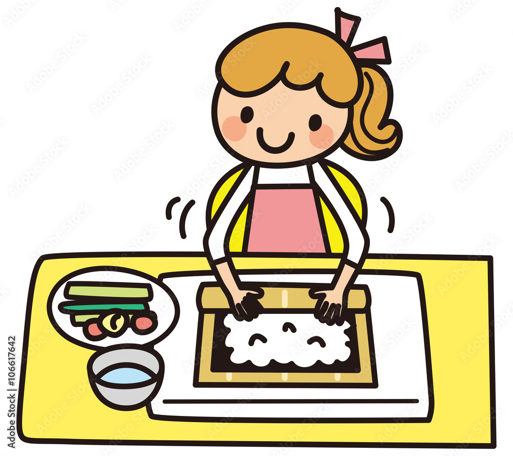 手巻き寿司 お母さん 手巻き寿司 お母さん