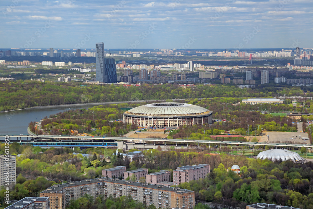 Moscow cityscape, Luzhniki 