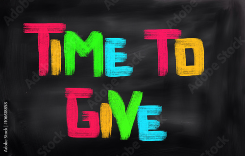 Time To Give Concept