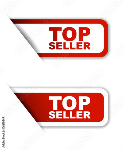 red set vector paper stickers top seller