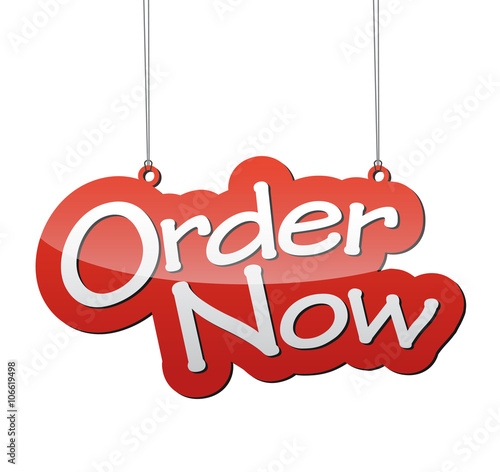 red vector background order now