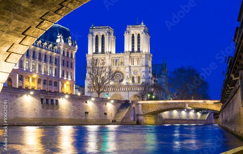 The Notre Dame cathedral, Paris, France.