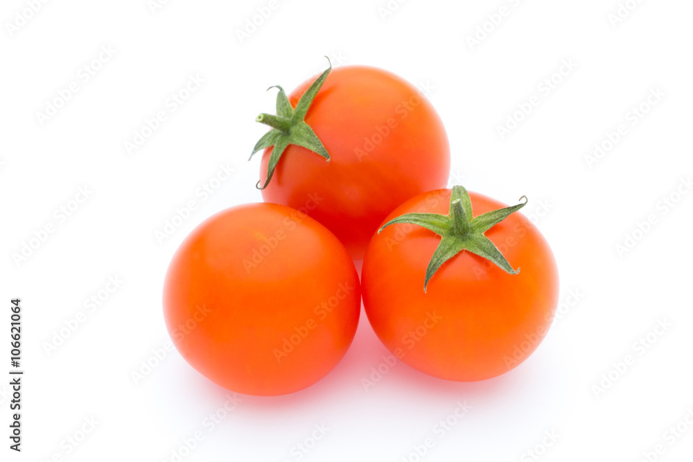Tomato on the white isolatd background. Tomato on the white isolatd background.