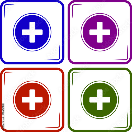 Medical cross icon