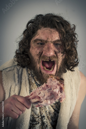 Realistic Caveman Eating